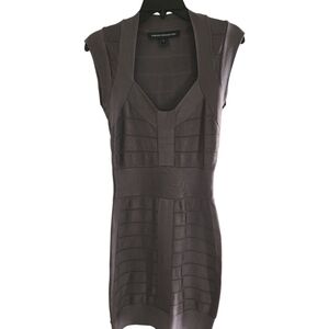 French Connection DARK GREY Mini Dress SZ 4